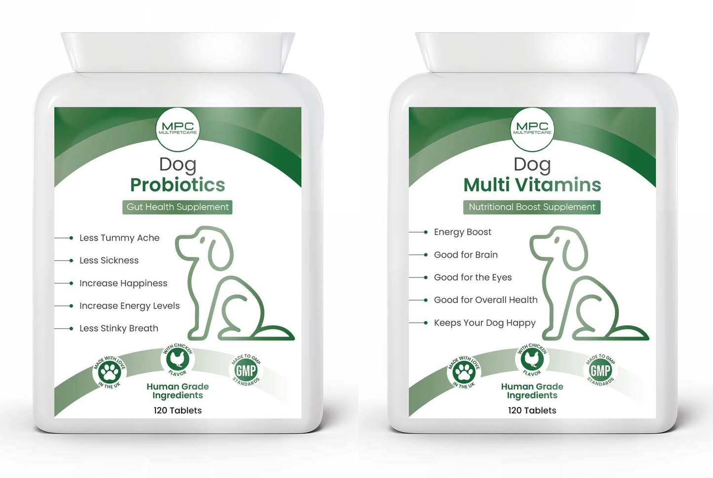 Dog Probiotics + MultiVitamins Bundle - Buy 2 save 10%