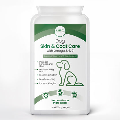 Dog Skin & Coat Care With Omega 3-6-9