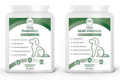 Dog Probiotics + MultiVitamins Bundle - Buy 2 save 10%