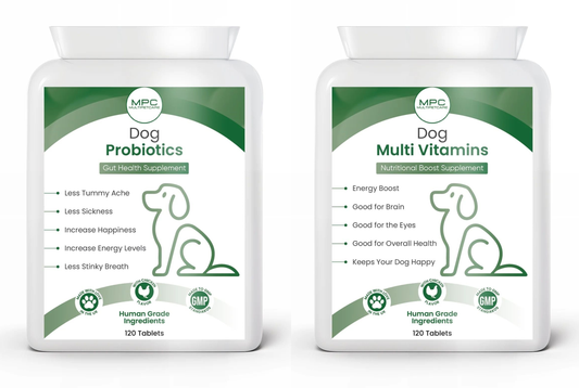 Dog Probiotics + MultiVitamins Bundle - Buy 2 save 10%